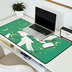 Golden cranes party  Desk Mat Gallery Image 2
