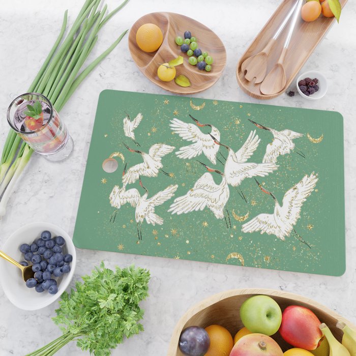 Golden cranes party  Cutting Board Gallery Image 2