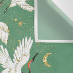 Golden cranes party  Wall Tapestry Gallery Image 3