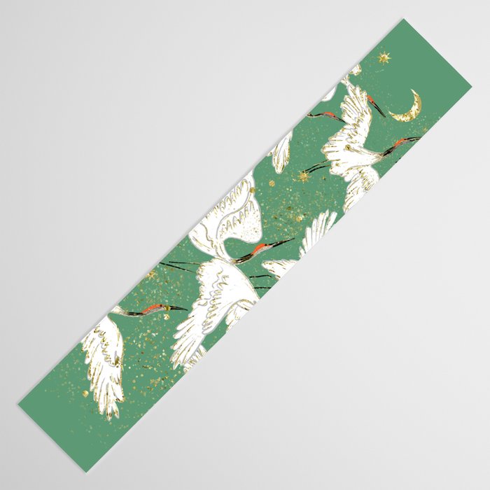 Golden cranes party  Table Runner Gallery Image 3