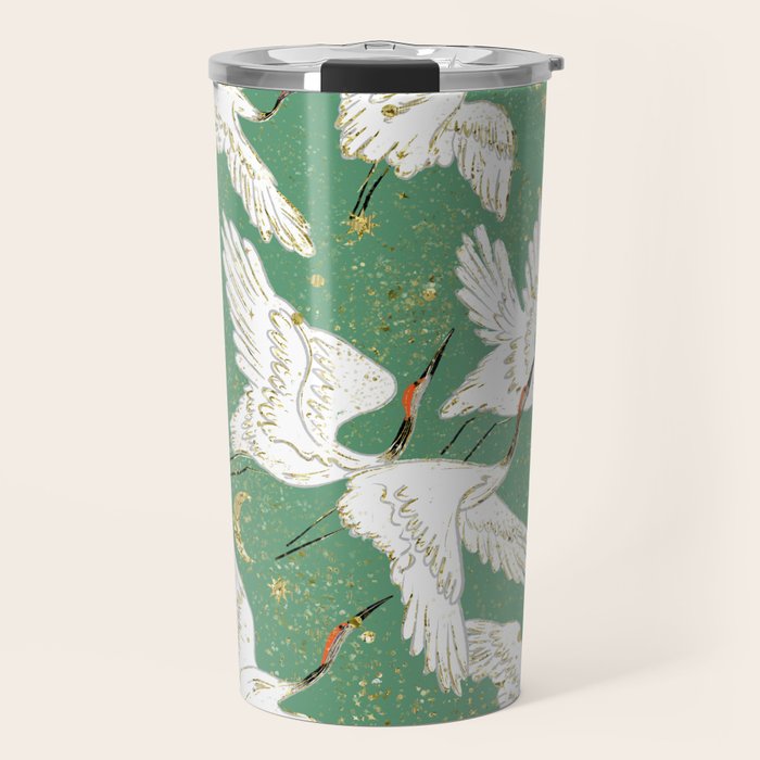 Golden cranes party  Travel Mug Gallery Image 1