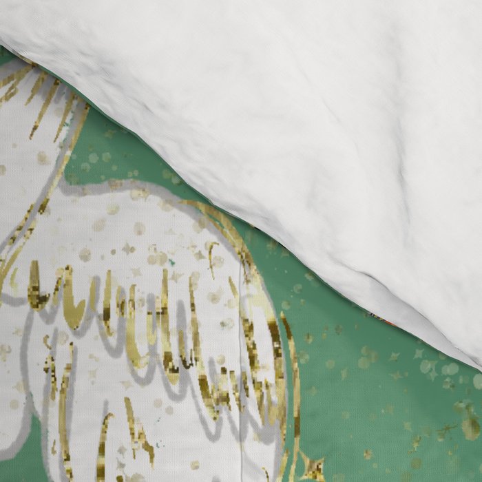 Golden cranes party  Comforter Gallery Image 4