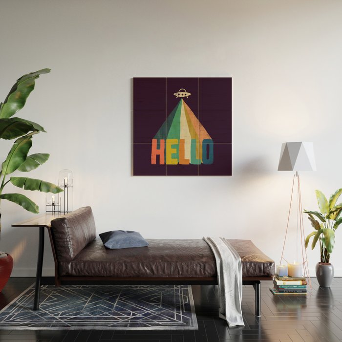 Hello I come in peace Wood Wall Art Gallery Image 2