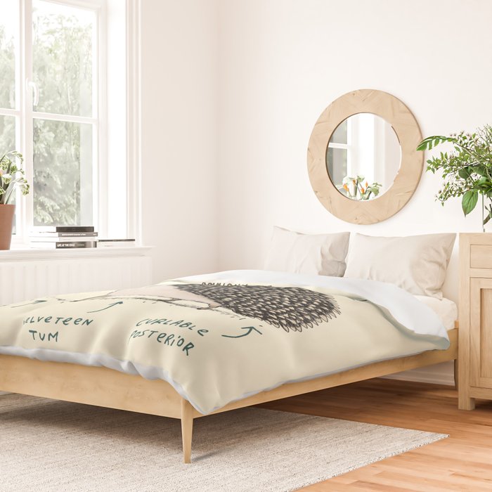 Anatomy of a Hedgehog Duvet Cover Gallery Image 2