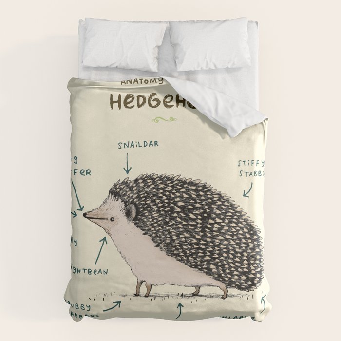 Anatomy of a Hedgehog Duvet Cover Gallery Image 6