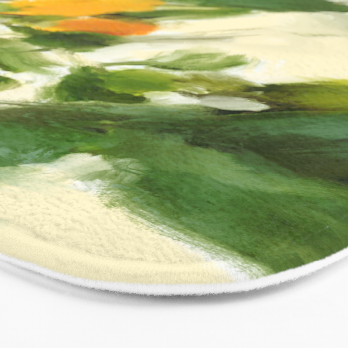abstract art lemon tree Bath Mat Gallery Image 3