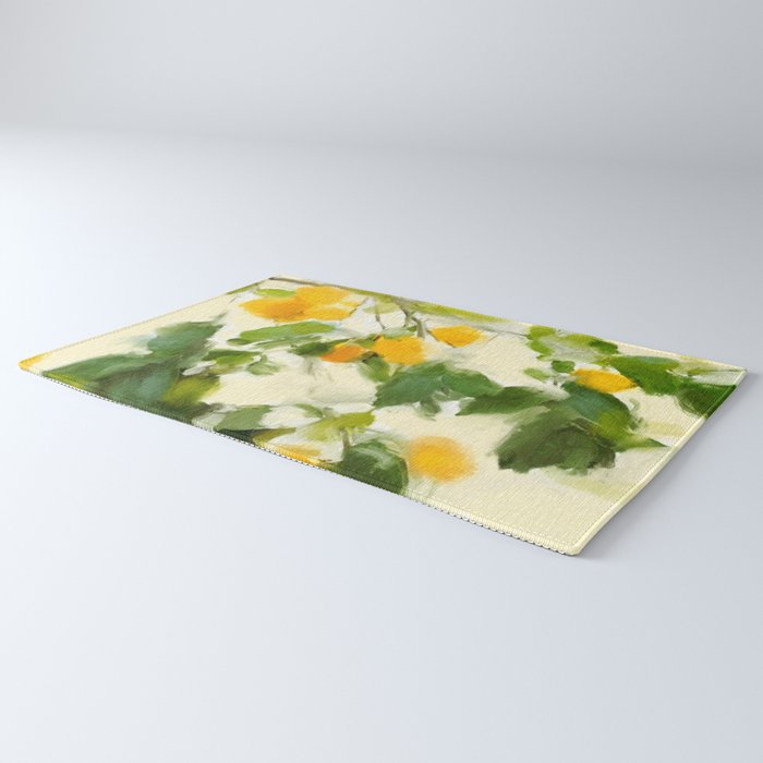 abstract art lemon tree Rug Gallery Image 3
