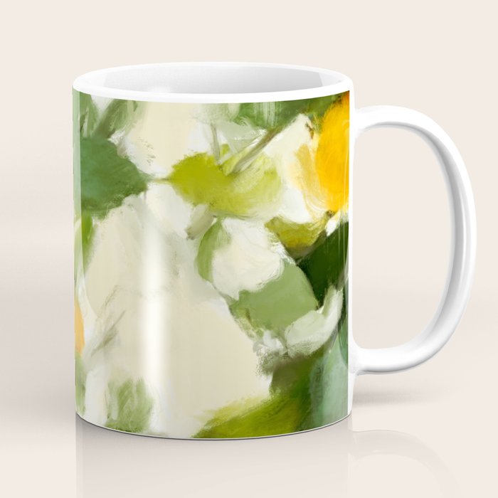 abstract art lemon tree Coffee Mug Gallery Image 1