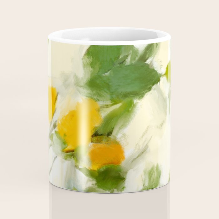 abstract art lemon tree Coffee Mug Gallery Image 4