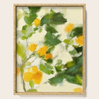 abstract art lemon tree Serving Tray Gallery Image 1