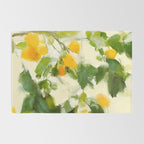 abstract art lemon tree Rug Gallery Image 2