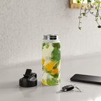 abstract art lemon tree Water Bottle Gallery Image 4
