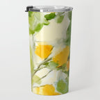 abstract art lemon tree Travel Mug Gallery Image 3