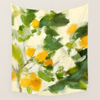 abstract art lemon tree Wall Tapestry Gallery Image 4