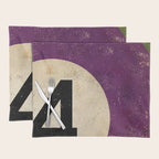 Billiards Ball pool ball number 4 ball four numeral game room man cave art Placemat Gallery Image 1