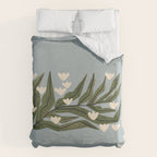Reaching Tulips (Pale Blue) Duvet Cover Gallery Image 6