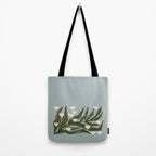 Reaching Tulips (Pale Blue) Tote Bag Gallery Image 2