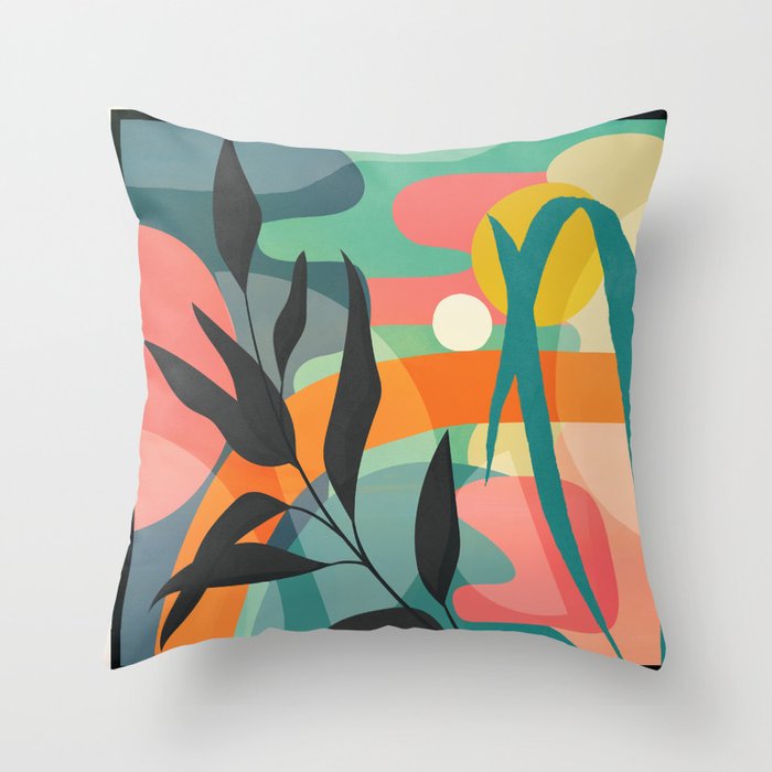 Sunrise Garden 11 Throw Pillow Gallery Image 6