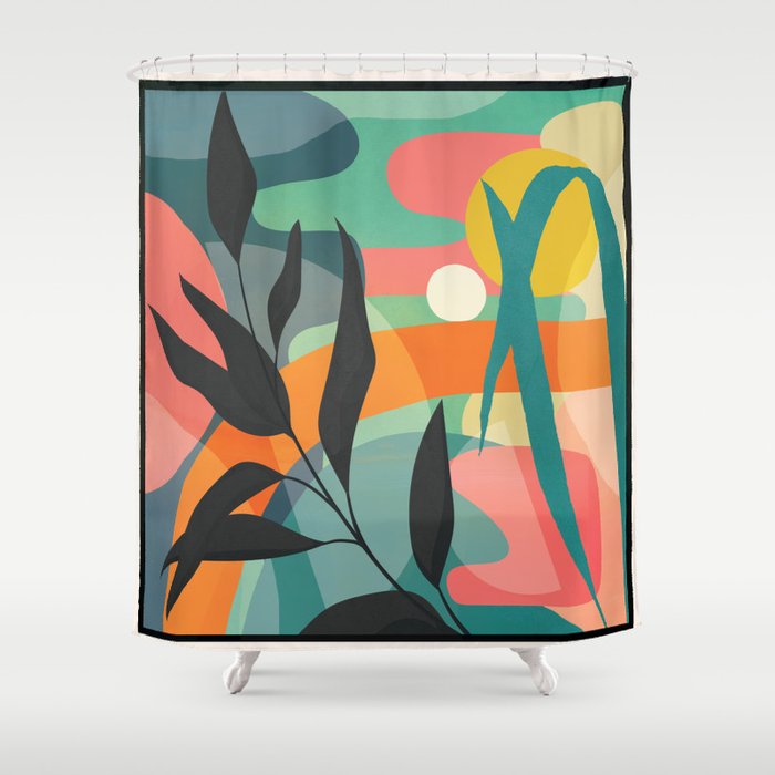 Sunrise Garden 11 Shower Curtain Gallery Image 1