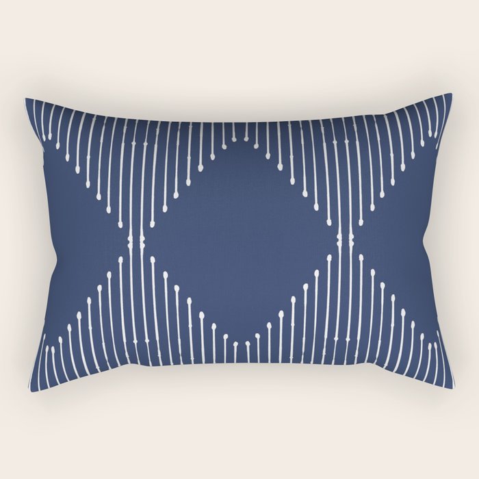 Geo (Navy) Rectangular Pillow Gallery Image 2