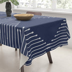 Geo (Navy) Tablecloth Gallery Image 3