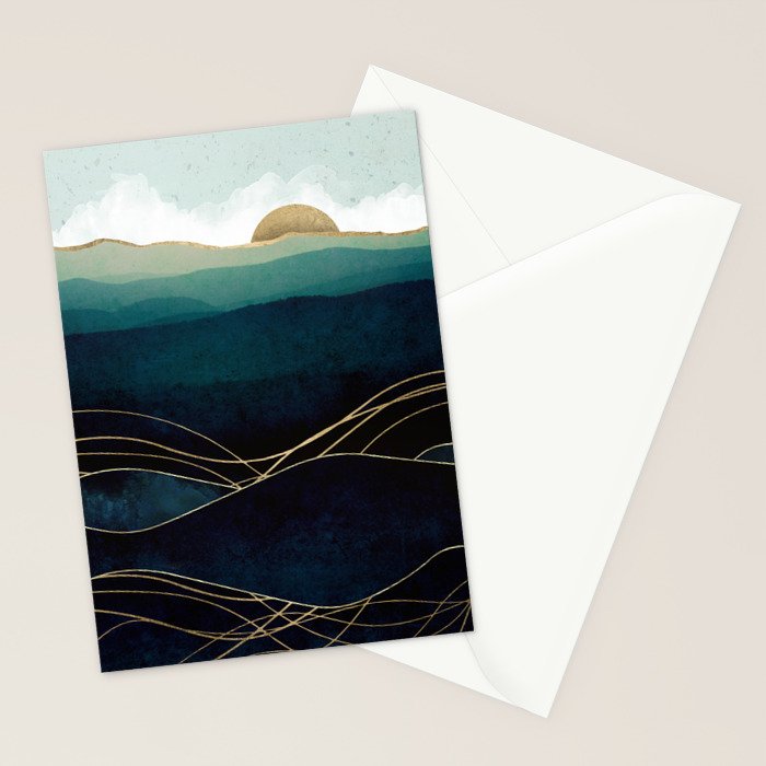 Indigo Waters Stationery Card Gallery Image 2