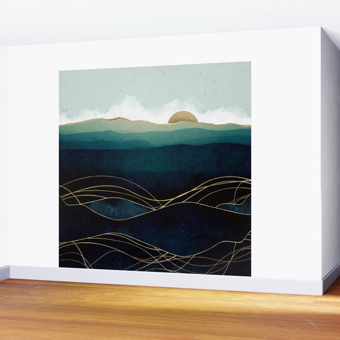Indigo Waters Wall Mural Gallery Image 2