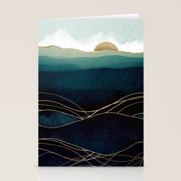 Indigo Waters Stationery Card Gallery Image 1