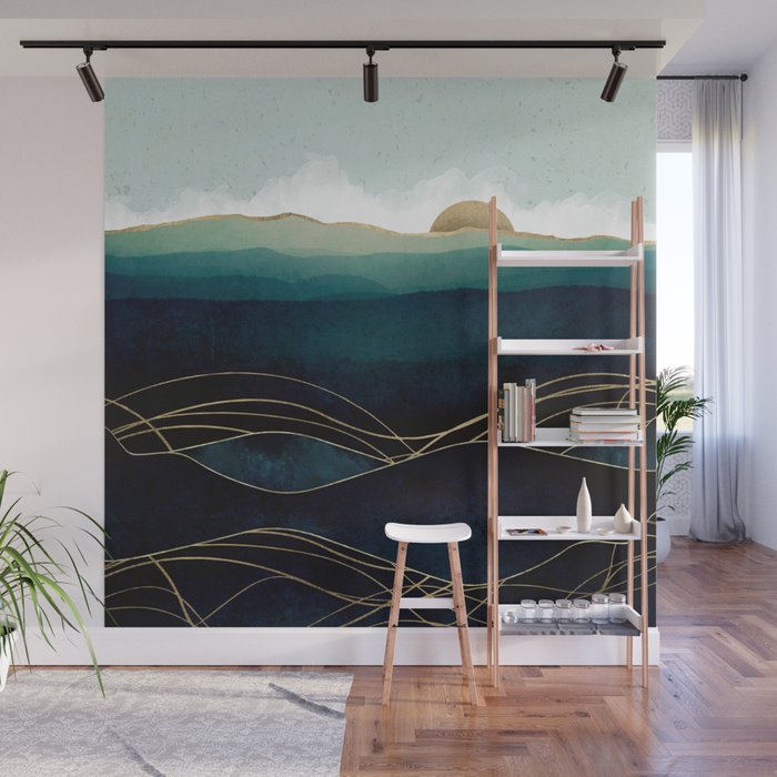 Indigo Waters Wall Mural Gallery Image 1