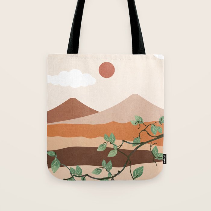 Breeze over the landscape 01 Tote Bag Gallery Image 1