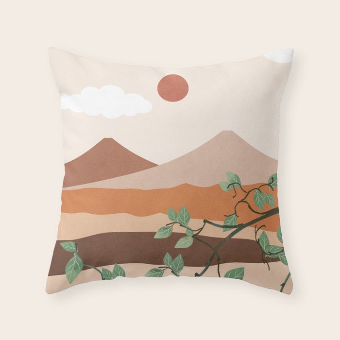 Breeze over the landscape 01 Throw Pillow Gallery Image 6