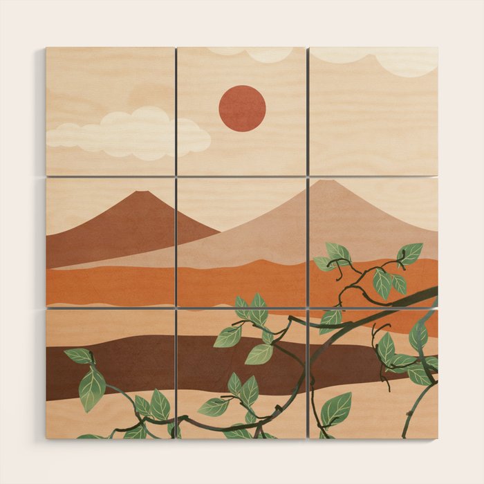 Breeze over the landscape 01 Wood Wall Art Gallery Image 1