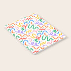 Colorful fun line doodle art pattern Notebook Gallery Image 2