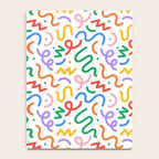 Colorful fun line doodle art pattern Notebook Gallery Image 4