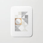 Marble Geometric Grey/White Bath Mat Gallery Image 1