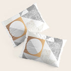 Marble Geometric Grey/White Pillow Sham Gallery Image 3