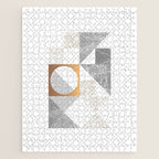 Marble Geometric Grey/White Jigsaw Puzzle Gallery Image 1
