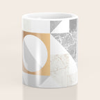 Marble Geometric Grey/White Coffee Mug Gallery Image 4