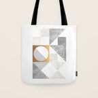 Marble Geometric Grey/White Tote Bag Gallery Image 1