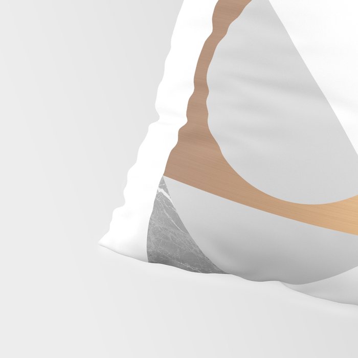 Marble Geometric Grey/White Pillow Sham Gallery Image 4