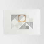 Marble Geometric Grey/White Rug Gallery Image 2