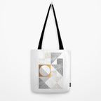 Marble Geometric Grey/White Tote Bag Gallery Image 2