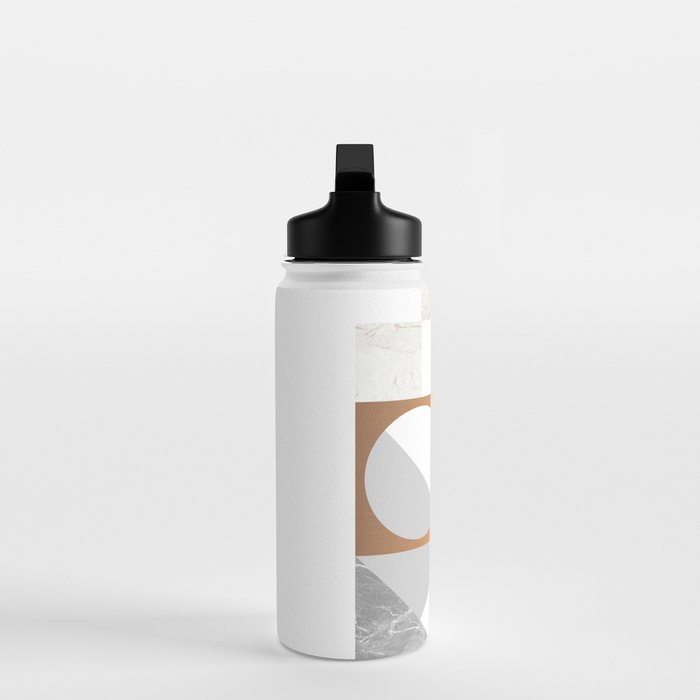Marble Geometric Grey/White Water Bottle Gallery Image 3