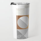 Marble Geometric Grey/White Travel Mug Gallery Image 3