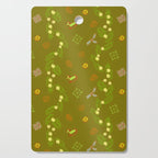 Whimsical Tiny Toys & Pine Branches in Green Cutting Board Gallery Image 1