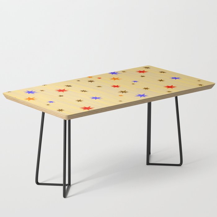 Celestial Star Twinkle in Golden Amber Watercolor Coffee Table Gallery Image 1