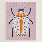 White and blue beetle Jigsaw Puzzle Gallery Image 1