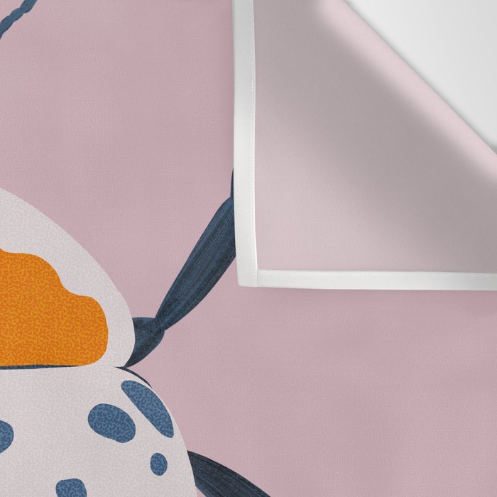 White and blue beetle Wall Tapestry Gallery Image 3