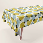 Linocut Hearts / Blue & Yellow Tablecloth Gallery Image 1