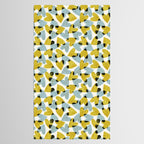 Linocut Hearts / Blue & Yellow Tablecloth Gallery Image 2